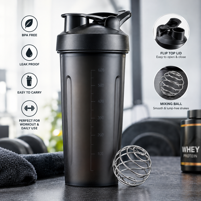 Gym Shaker Bottle for Protein Shake, Fitness & Workout